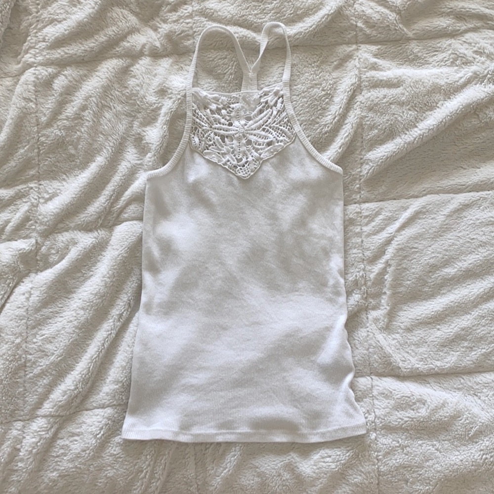 Casual Aéropostale ribbed white tank. S Juniors